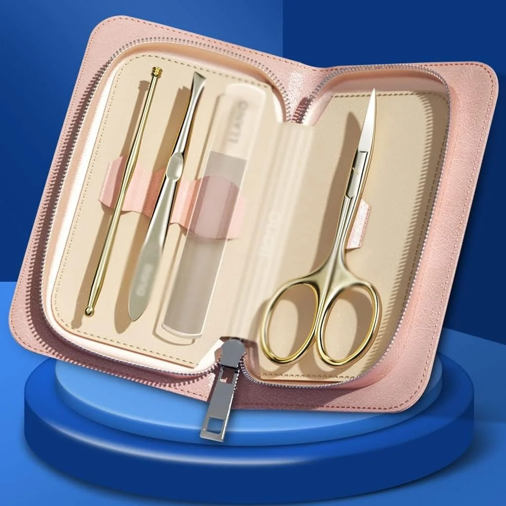 Tool 4 in 1 Personal Care Set Stainless Steel Makeup Tools Ear Spoon Professional Eyebrow Care